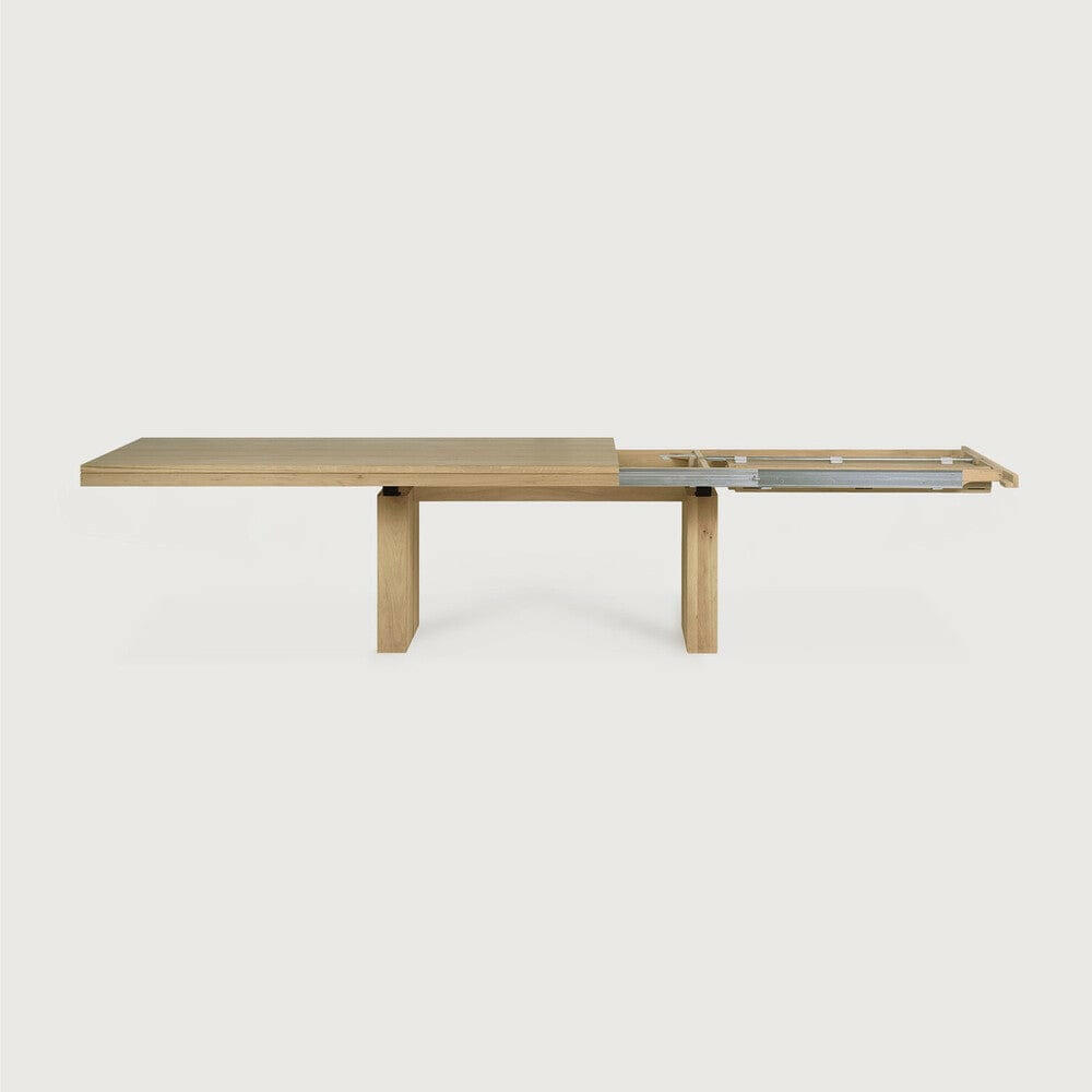 Ethnicraft Dining Tables Ethnicraft Oak Double Extension Dining Table (6789990219964)