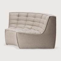 Ethnicraft Sofas Ethnicraft Sofa N701 Round Corner - Dark Beige (7679863619833)