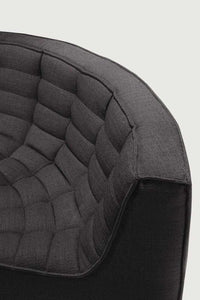Ethnicraft Sofas Ethnicraft Sofa N701 Round Corner - Dark Grey (7679866274041)