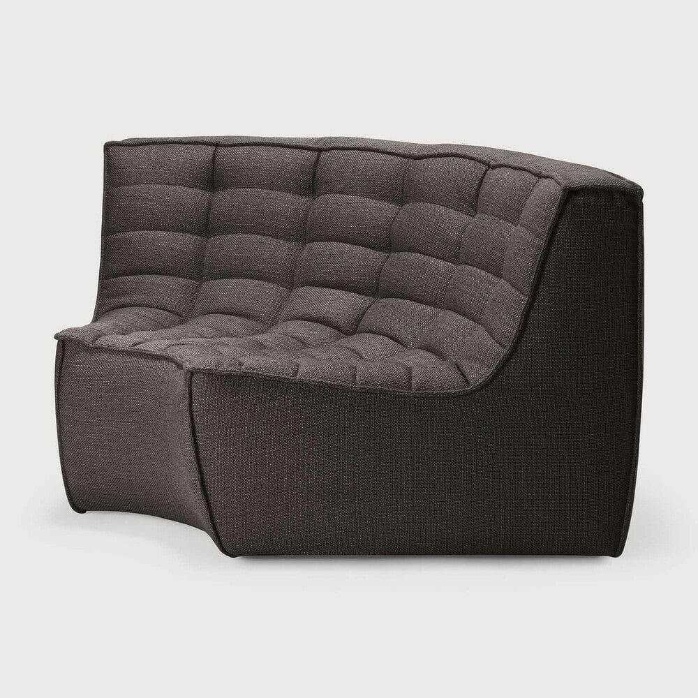 Ethnicraft Sofas Ethnicraft Sofa N701 Round Corner - Dark Grey (7679866274041)