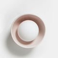 Robert Gordon Bowl Sconce Light, Rose Quartz