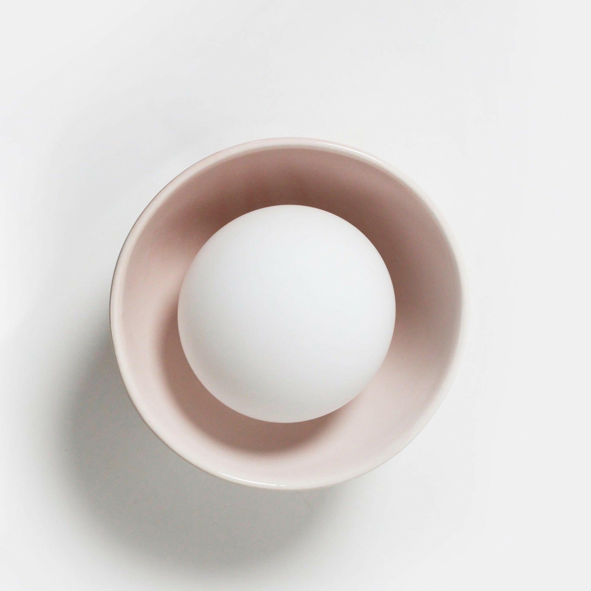 Robert Gordon Interiors Pendants Robert Gordon Bowl Sconce Light, Rose Quartz (7906286272761)