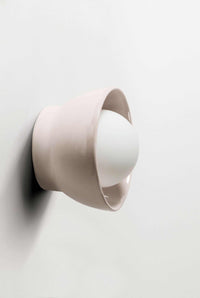 Robert Gordon Interiors Pendants Robert Gordon Bowl Sconce Light, Rose Quartz (7906286272761)