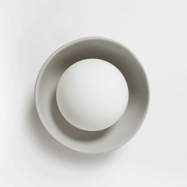 Robert Gordon Bowl sconce light, stone | Norsu Interiors