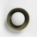 Robert Gordon Bowl Sconce Light, Olive