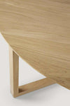 Ethnicraft Tripod Coffee Table made from natural solid European oak with a tripod leg design.