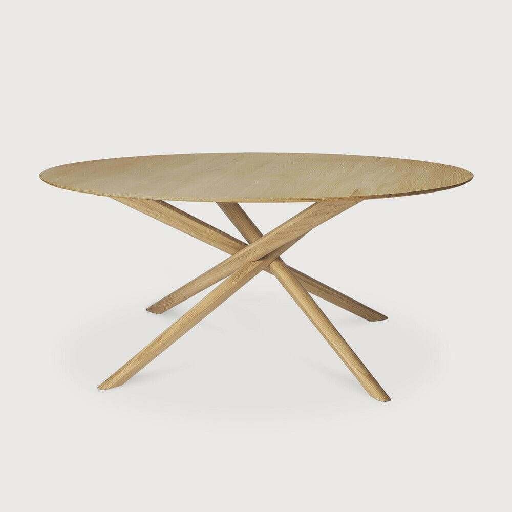 Ethnicraft Dining Tables Ethnicraft Oak Mikado Round Dining Table (6789969445052)