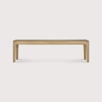 Ethnicraft Bok Bench in natural oak with solid wood construction and minimalist design