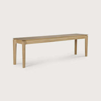 Ethnicraft Bok bench in natural oak with solid wood and minimalist design for indoor use