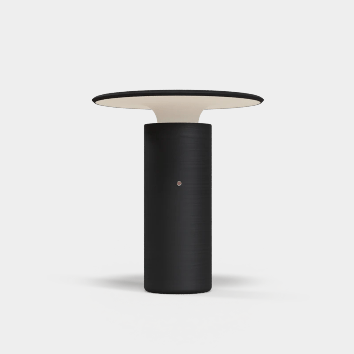 Pott Nais Table Lamp matte black handmade ceramic rechargeable LED light modern design