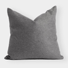 norsu cushion Lindeman Steel grey textured fabric decorative pillow handcrafted in Melbourne