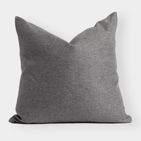 norsu cushion Lindeman Steel grey textured fabric decorative pillow handcrafted in Melbourne