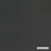 Charcoal velvet fabric sample for norsu Design your Own Ottoman upholstery option