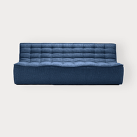 Ethnicraft Sofas Ethnicraft Sofa N701 - 3 Seater - Blue (6655903039676)