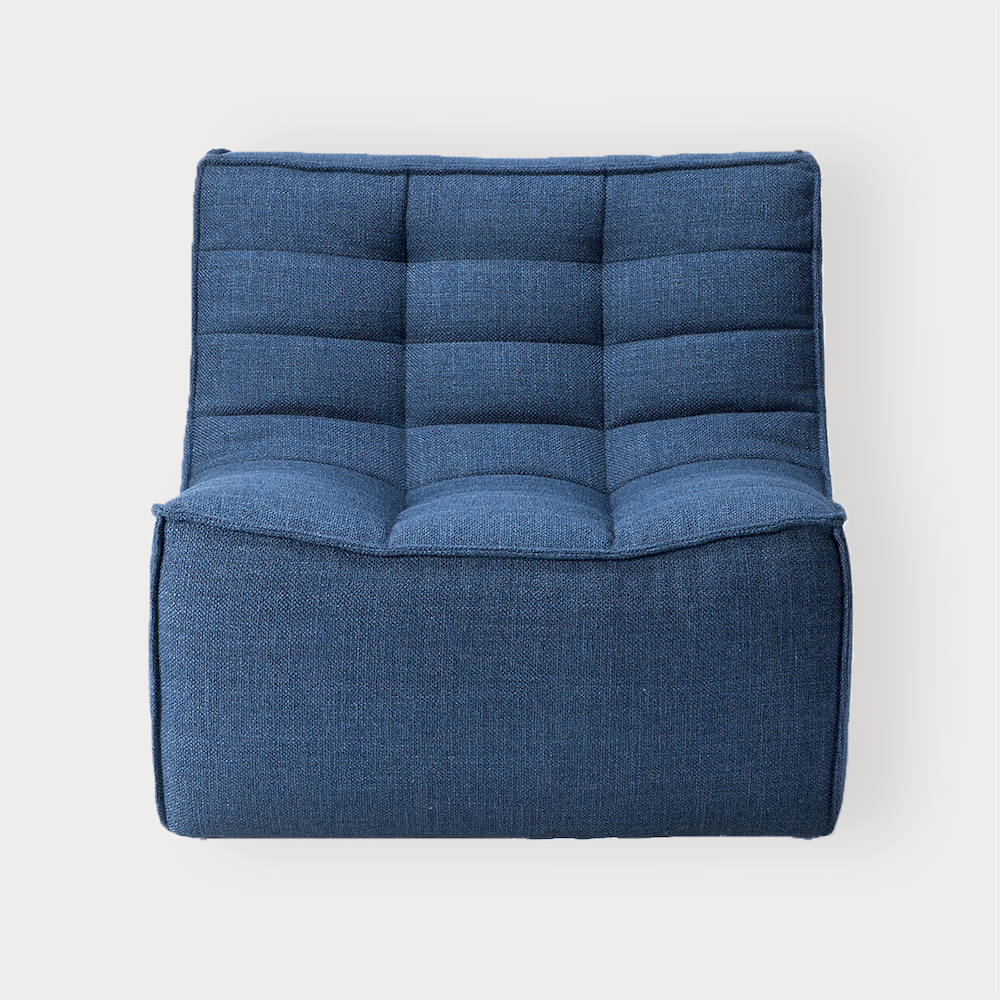 Ethnicraft Sofas Ethnicraft Sofa N701 - 1 Seater - Blue (6655902351548)