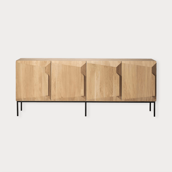 Ethnicraft Side Board Ethnicraft Oak Stairs Sideboard - 4 Doors (6789987369148)