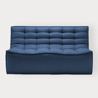 Ethnicraft Sofas Ethnicraft Sofa N701 - 2 Seater - Blue (6655903957180)