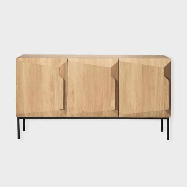 Ethnicraft Side Board Ethnicraft Oak Stairs Sideboard - 3 Doors (6789984256188)