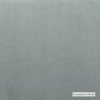 Close-up texture of eucalyptus velvet fabric for norsu Design your Own Ottoman upholstery