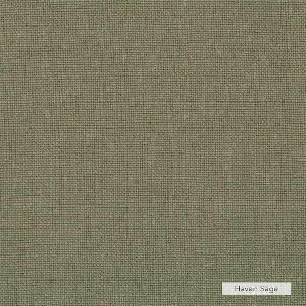Close-up of Haven Sage Warwick fabric texture for norsu Design your Own Ottoman upholstery.