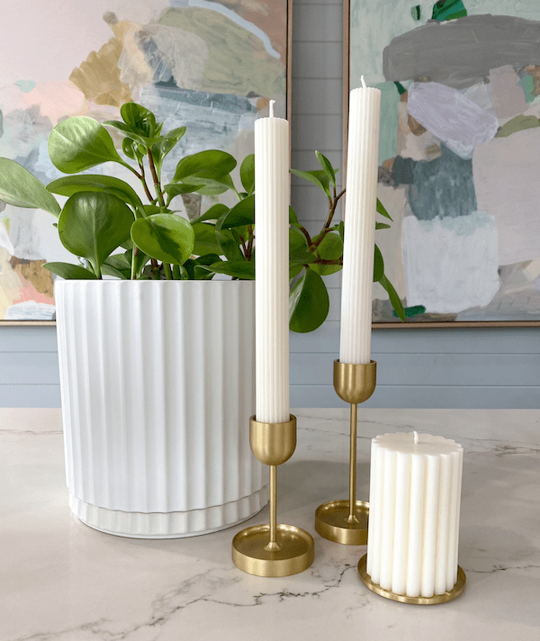 Black Blaze Candle Holders Black Blaze Fountain Brass Candle Holder - Large (6202933510332)