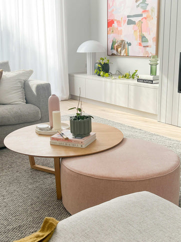 norsu interiors Ottomans norsuHOME Ottoman, Parissi Rosewater (Various Sizes) (7904889209081)
