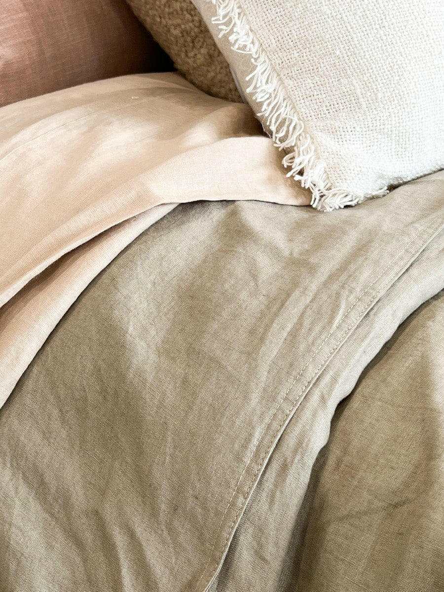 Weave Home Bed Linen Weave Home Ravello Quilt Cover - Caper (Various Sizes) (7687926710521)