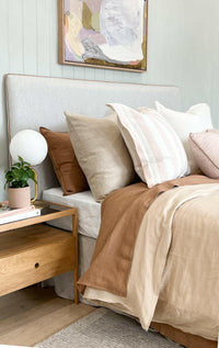 Weave Home Bed Linen Weave Home Ravello Quilt Cover - Shell (Various Sizes) (7687997653241)