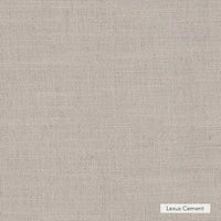 Close-up of Lexus Cement fabric, a neutral beige woven textile option for norsu Design your Own Ottoman upholstery