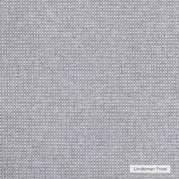 Close-up of Lindeman Frost grey woven fabric for norsu Design your Own Ottoman upholstery