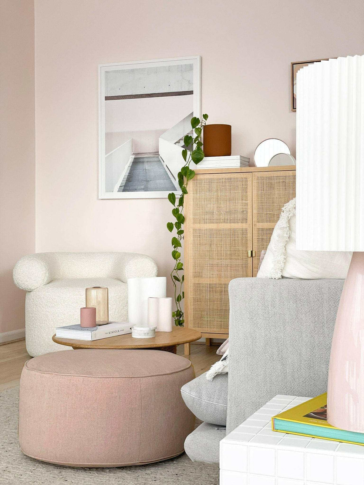 norsu interiors Ottomans norsuHOME Ottoman, Parissi Rosewater (Various Sizes) (7904889209081)