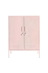 Pink Mustard Made Locker The Midi Blush with two doors, handles, and air vents for storage and organization