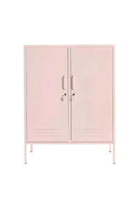 Pink Mustard Made Locker The Midi Blush with two doors, handles, and air vents for storage and organization