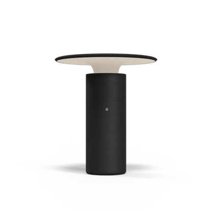 Pott Nais Table Lamp matte black handmade ceramic rechargeable LED lamp with modern design