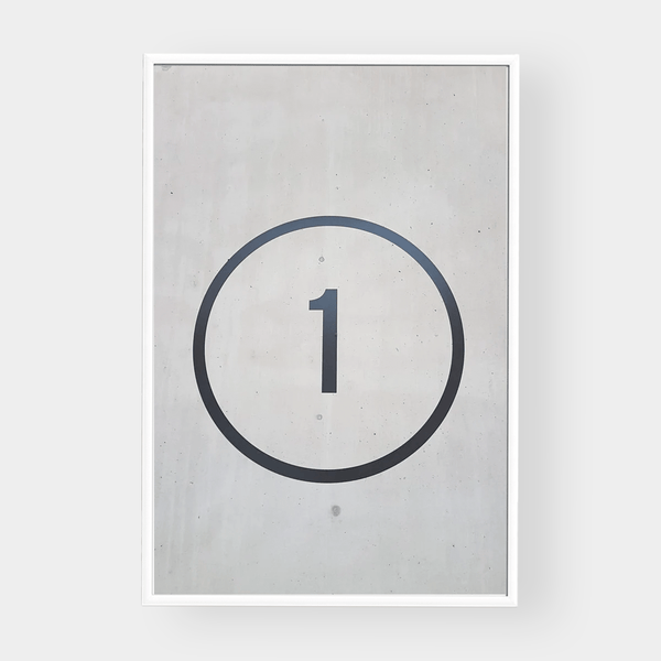 Number One — wall art print | Norsu Interiors