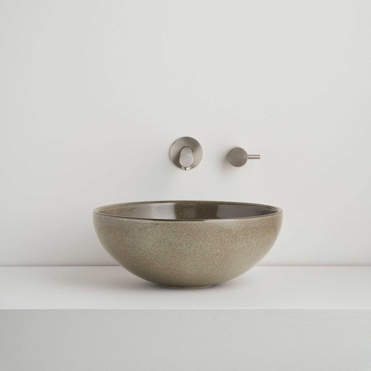 Robert Gordon Interiors Basins Robert Gordon Clay 340 Dish Hand Basin - Saltbush (7517832315129)