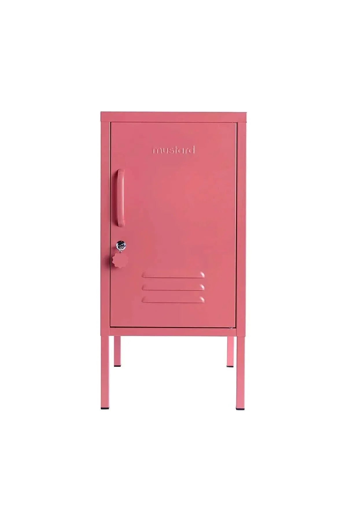 Pink Mustard Made Locker The Shorty Berry with lock and air vents on legs
