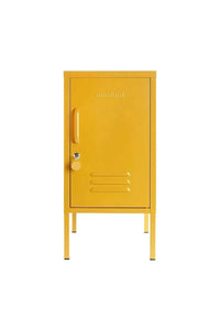 Mustard Made Locker The Shorty Mustard yellow metal locker with lock and handle