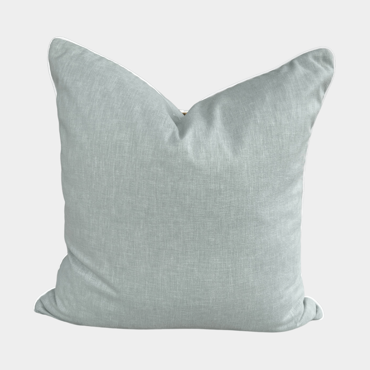 norsu Studio Cushion in Cole Ocean light blue fabric, feather down filling, various sizes, handmade in Melbourne