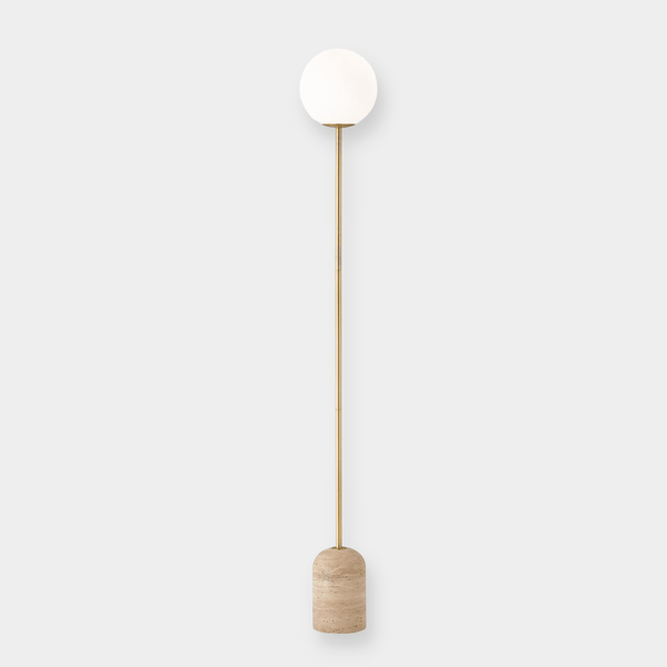 Soren floor lamp, travertine | Norsu Interiors