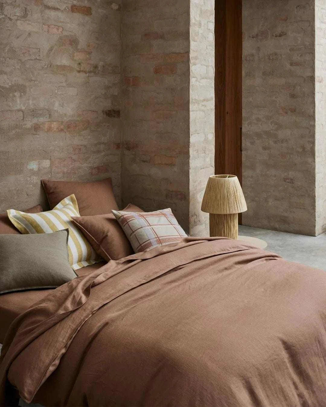 Weave Home Bed Linen Weave Home Ravello Quilt Cover - Biscuit (Various Sizes) (7688007942393)