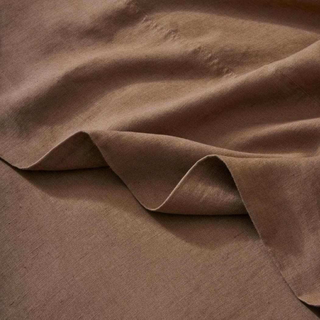 Weave Home Bed Linen Weave Home Ravello Flat Sheet - Biscuit (Various Sizes) (7688061518073)