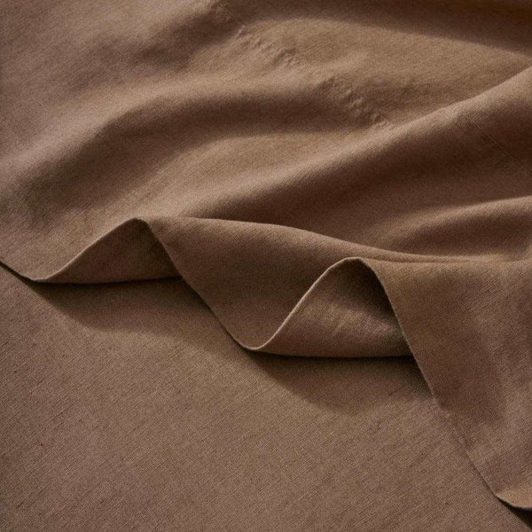 Weave Home Ravello flat sheet, biscuit | Norsu Interiors