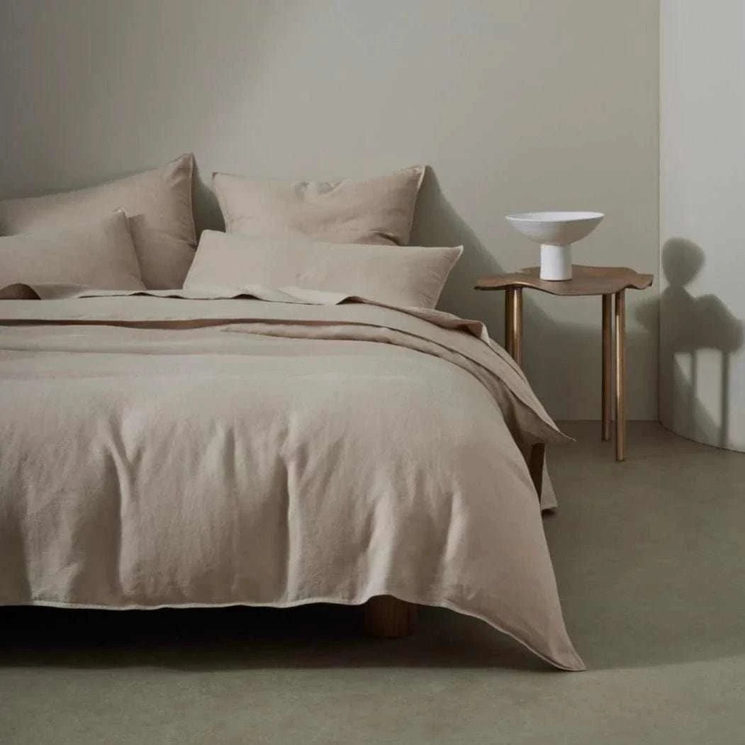 Weave Home Bed Linen Weave Home Ravello Quilt Cover - Shell (Various Sizes) (7687997653241)