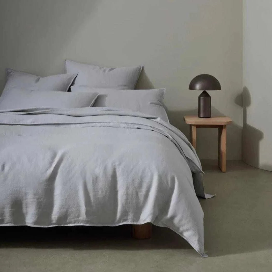 Weave Home Bed Linen Weave Home Ravello Quilt Cover - Silver (Various Sizes) (7688017379577)