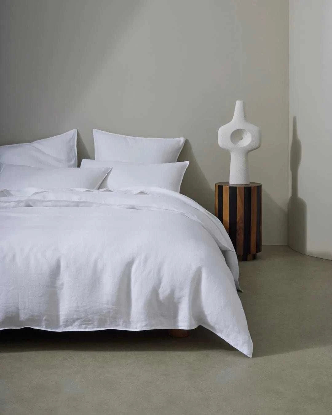Weave Home Bed Linen Weave Home Ravello Fitted Sheet - White (Various Sizes) (7688096841977)
