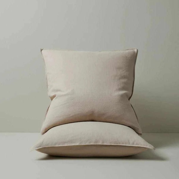 Weave Home Ravello euro pillowcase pair, shell | Norsu Interiors