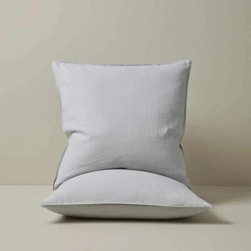 Weave Home Bed Linen Weave Home Ravello Euro Pillowcase Pair - Silver (7688155857145)