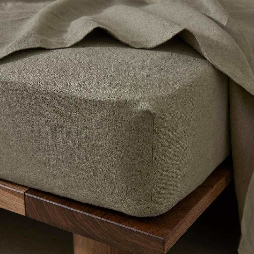Weave Home Bed Linen Weave Home Ravello Fitted Sheet - Caper (Various Sizes) (7688092385529)