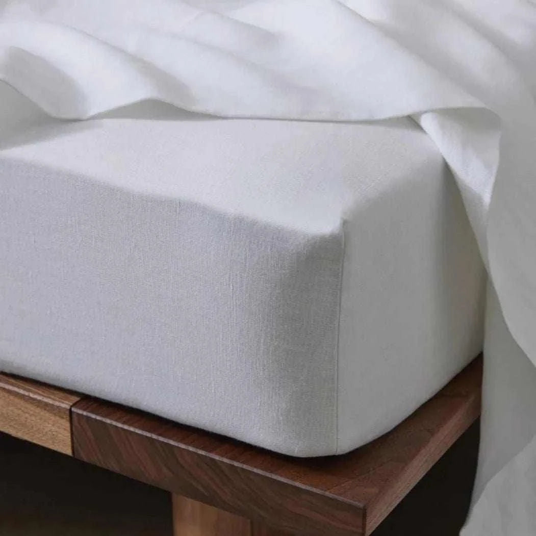 Weave Home Ravello fitted sheet, white | Norsu Interiors